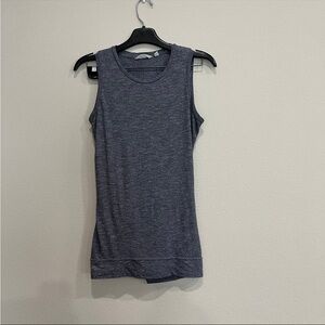 ATHLETA Gray Siro Back Twist Tank Top XS Muscle Tee Womens Workout Athletic